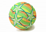 LEAN Toys Rubber Ball Bright Stars Green 24 Cm