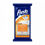 PRESTO Wet cloths for kitchen cleaning, 72-pack (5100241)