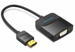 Vention 0.15m Black HDMI to VGA Adapter