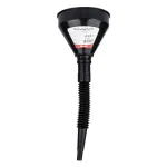 Amio Flexible black universal funnel with strainer for fuel, liquid, water, 13.5 cm -04036