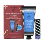 Apivita Hypericum Hand Cream 50ml + Lip Balm 4.4g Set (2 Pieces)