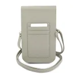 GUESS PU Grained 4G Metal Logo Phone Bag Beige