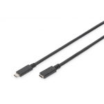Digitus USB Type-C Extension Cable | AK-300210-020-S | USB-C to USB-C USB Female 2.0 (Type C) | USB Male 2.0 (Type C)