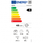 Gorenje Washing Machine | W3NGPI62SBS | Energy efficiency class B | Front-loading | 6 kg washing capacity | 1200 RPM | 47 cm depth | 60 cm width | LCD display | Steam function