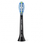 PHILIPS Replacement brush heads | HX9044/88 Sonicare Premium Plaque Defence | Heads | For adults | 4 brush heads included | Black