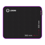 LORGAR Main 313, Gaming mouse pad, High-speed surface, Purple anti-slip rubber base, size: 360mm x 300mm x 3mm, weight 0.195kg