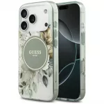 GUESS Case IML Flower AND Tonal Circle MagSafe for iPhone 18 Pro Max / 17 Pro Max green