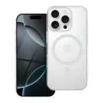 Case for iPhone 17 Pro / 18 Pro (low camera edge) Drop Glue Colorful Ring Mag Cover compatible with MagSafe white