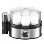 Rommelsbacher ER 400 egg cooker, 7 eggs, 400 W. Black, stainless steel, transparent