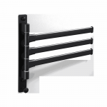 Baltic Aqua Towel holder, black, 31x26x4 cm