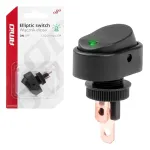Amio Elliptic switch with green light 12/24V max 30A ON/OFF