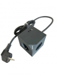 MicroConnect Power Cube, 3 Schuko outlets  with Magnetic function, 2