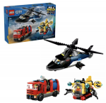 Lego 60462 City Helicopter, Fire Truck, and Submarine Remix Building Sets