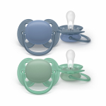 PHILIPS Avent Ultra-Soft Baby Pacifiers, 6-18 Months, 2 Pack