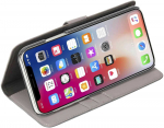 Krusell AND quot;Loka Book Flip Case iPhone XS Max AND quot; Grey