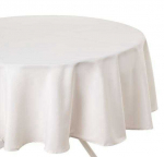 JJA IVORY ROUND TABLECLOTH D180CM 103901A
