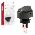 Amio Elliptic switch with yellow light 12/24V max 30A ON/OFF