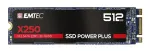 Emtec M.2 SSD X250 512GB / ECSSD512GX250 Black L