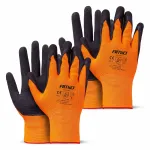 Amio PE Latex foam safety gloves 4 pcs Size 8 (2 pairs), -04639