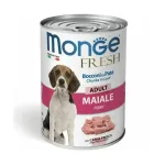 Monge Dog Fresh Adult Chunks in Loaf with Pork complete wet food with pork for adult dogs, 400 g
