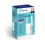 TP-LINK | Extender | RE505X | 802.11ax | 2.4GHz/5GHz | 300+1200 Mbit/s | 10/100/1000 Mbit/s | 1 Ethernet LAN (RJ-45) port | MU-MiMO No | No PoE | 2xExternal Antenna