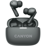 CANYON OnGo TWS-10 ANC+ENC, Bluetooth Headset, microphone, BT v5.3 BT8922F, Frequence Response:20Hz-20kHz, battery Earbud 40mAh*2+Charging case 500mAH, type-C cable length 24cm,size 63.97*47.47*26.5mm