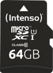Intenso microSD-Card Class10 UHS-I 64GB memory card