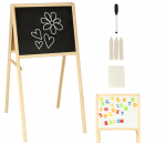 RoGer Double-sided magnetic wooden board with educational accessories