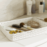 Curver My Style Rattan Basket, Cream, A4, 6x27x36cm