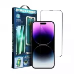 OEM 5D Full Glue Tempered Glass for iPhone 16 with black applicator