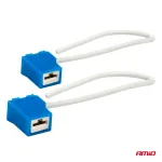 Amio Ceramic sockets angled 2 pcs H1/H3