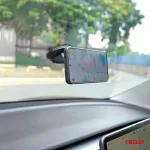 Amio magnetic car phone holder with suction cup