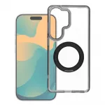 OEM Frame Circle Stand phone case with stand and MagSafe support for Redmi 17C black
