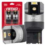 Amio LED CANBUS PRO series WY21W 2x1860 SMD Amber 12V 24V -03600
