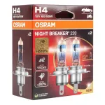 Osram Halogen Bulb H4 12V 60/55W P43t NIGHT BREAKER 200 /2 pcs