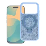 Case for iPhone 18 Pro / 17 Pro Quartz Circle Stand Mag Cover light blue