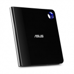 ASUS | USB 3.1 Gen 1 Interface | 24x CD Read Speed | 24x CD Write Speed | Black | Ultra-slim Portable USB 3.1 Gen 1 Blu-ray Burner with M-DISC support for lifetime data backup, compatible with USB Typ
