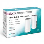 TP-LINK C1200 Whole Home Mesh Wi-Fi System Deco E4 (2-pack) 802.11ac 867+300 Mbit/s 10/100 Mbit/s Ethernet LAN (RJ-45) ports 2 Mesh Support Yes MU-MiMO Yes No mobile broadband Antenna type 2xInternal