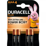 Duracell MN 2400 Plus Power Boost AAA (LR03) Blister Pack of 4