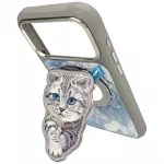 NIMMY magnetic hanger DENIM FASHION BRITISH SHORTHAIR CAT grey