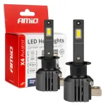 Amio LED Headlights X4-series AVIATOR H1 6500K max 44W -03761