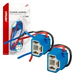 Amio Ceramic sockets angled 2 pcs H4