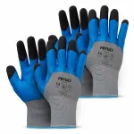 Amio PE Latex 3/4 foam safety gloves 4 pcs Size 9 (2 pairs), 3131X -04644
