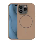 TFO Silicone Thin Mag phone case with MagSafe support for iPhone 13 brown