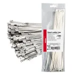 Amio Stainless steel metal clamps 4.6x300mm 100 pcs. -04323
