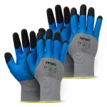 Amio PE Latex 3/4 foam safety gloves 4 pcs Size 10 (2 pairs), 3131X -04645