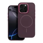 Case for iPhone 15 PRO Frame Mag Cover compatible with MagSafe purple