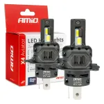 Amio LED Headlights X4-series AVIATOR H4/H19 6500K max 44W -03763