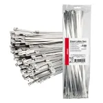 Amio Stainless steel metal clamps 7.9x400mm 100 pcs. -04326