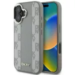 DKNY DKHMP16SPCPVSLE iPhone 16 6.1" beige hardcase with checkered pattern and Magsafe